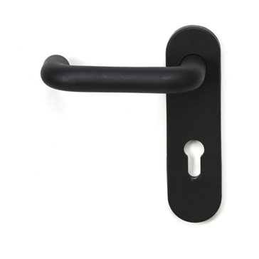 ידית לדלת אש על שלט משני צדדים