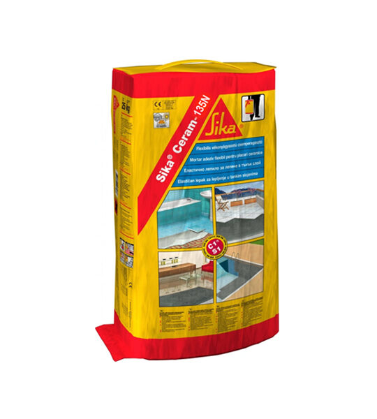 סיקה סרם 135 לקרמיקה סופגת 25 ק"ג