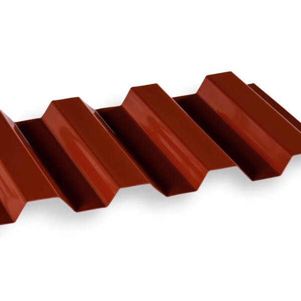 סנטף - לוח גלי פוליקרבונט - אדום