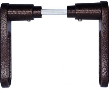 ידית לדלת פלדה צבע חום