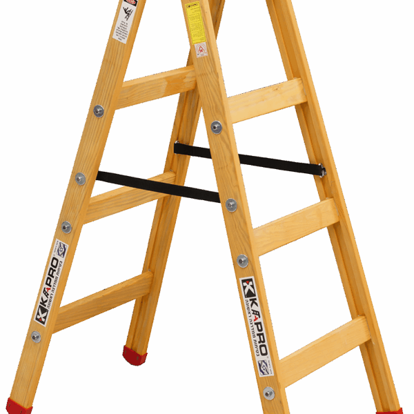 סולם עץ תקני - דגם W01