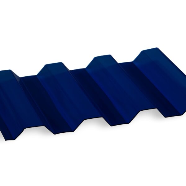 סנטף - לוח גלי פוליקרבונט - כחול אטום