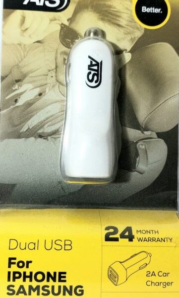 מטען לרכב 2 כניסות 2A USB